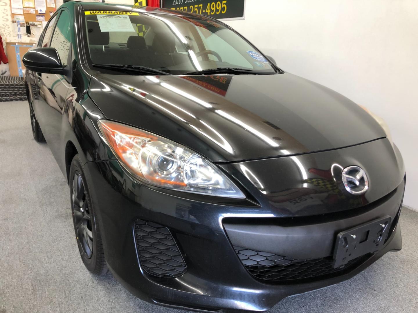 2012 Black Mazda MAZDA3 i Sport 4-Door (JM1BL1UG6C1) with an 2.0L L4 DOHC 16V engine, AUTOMATIC transmission, located at 533 S West End Blvd., Quakertown, PA, 18951, (877) 257-4995, 40.343994, -75.303604 - Photo#1